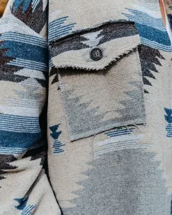 Zion Distressed Button Down Shacket - Teal - FINAL SALE -clothes Sales ziondistressedbuttondownshacketteal25